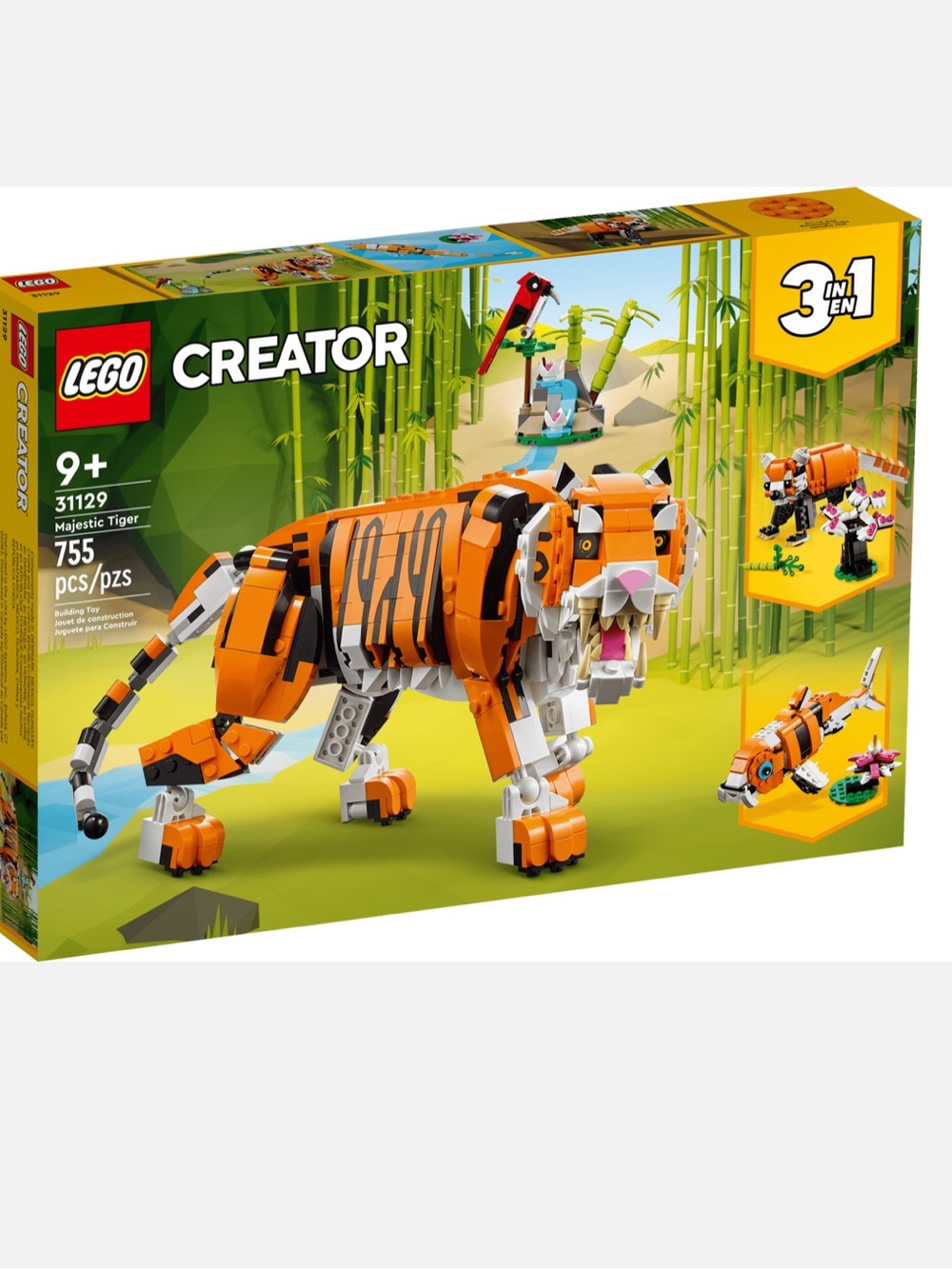 LEGO Creator 3-in-1 Majestic Tiger/Red Panda/Koi Fish